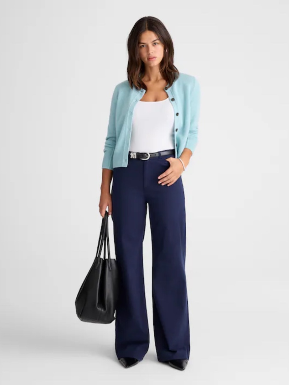 Madewell The Wide-Leg Pant in Twill